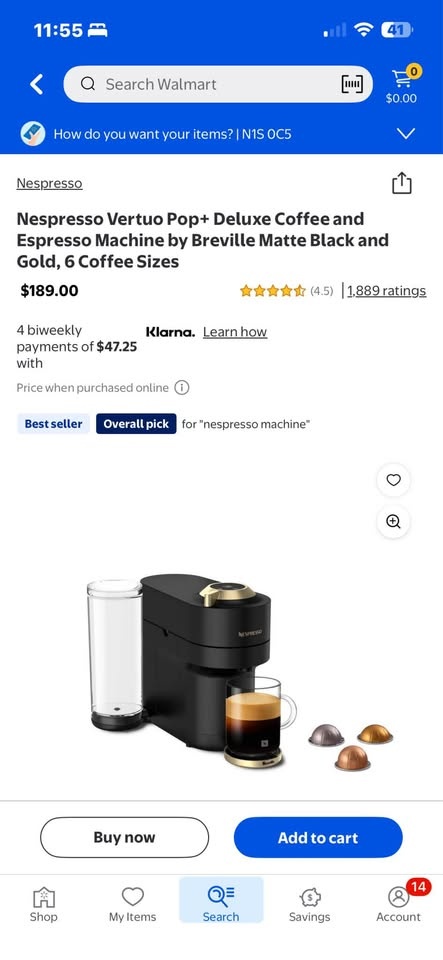 Nespresso Vertuo Pop+ Deluxe Coffee & Espresso Machine - photo 2