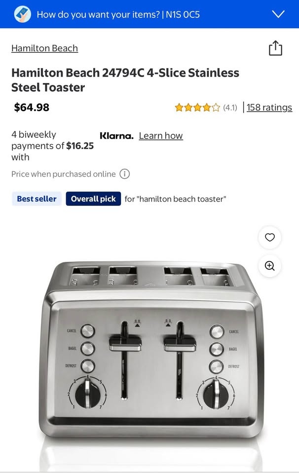 Hamilton Beach 4 Slice Toaster - photo 2