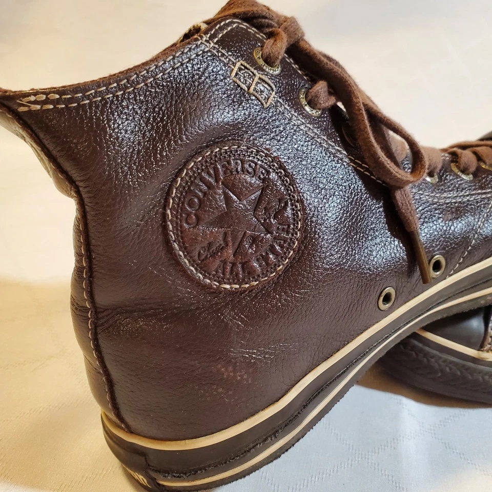 Converse Chuck Taylor All Star Leather Hi Top Mens 8.5 Brown - photo 2