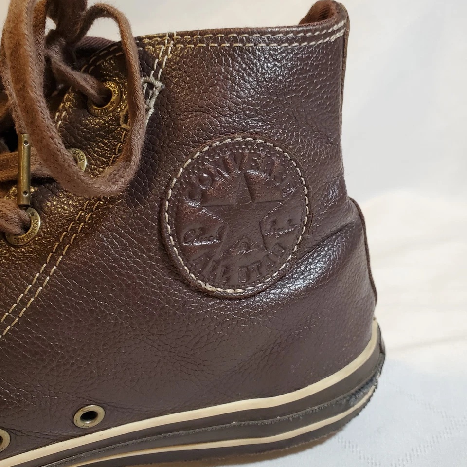 Converse Chuck Taylor All Star Leather Hi Top Mens 8.5 Brown - photo 3