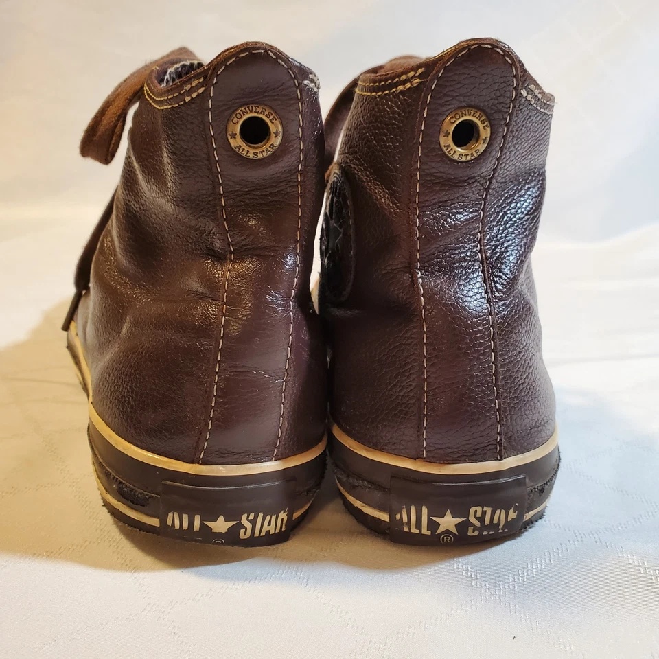 Converse Chuck Taylor All Star Leather Hi Top Mens 8.5 Brown - photo 4