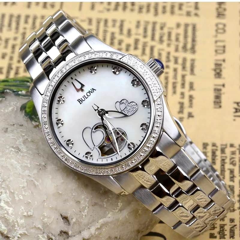 Bulova Ladies Automatic Watch 96R122 - Mother of Pearl Dial - Br