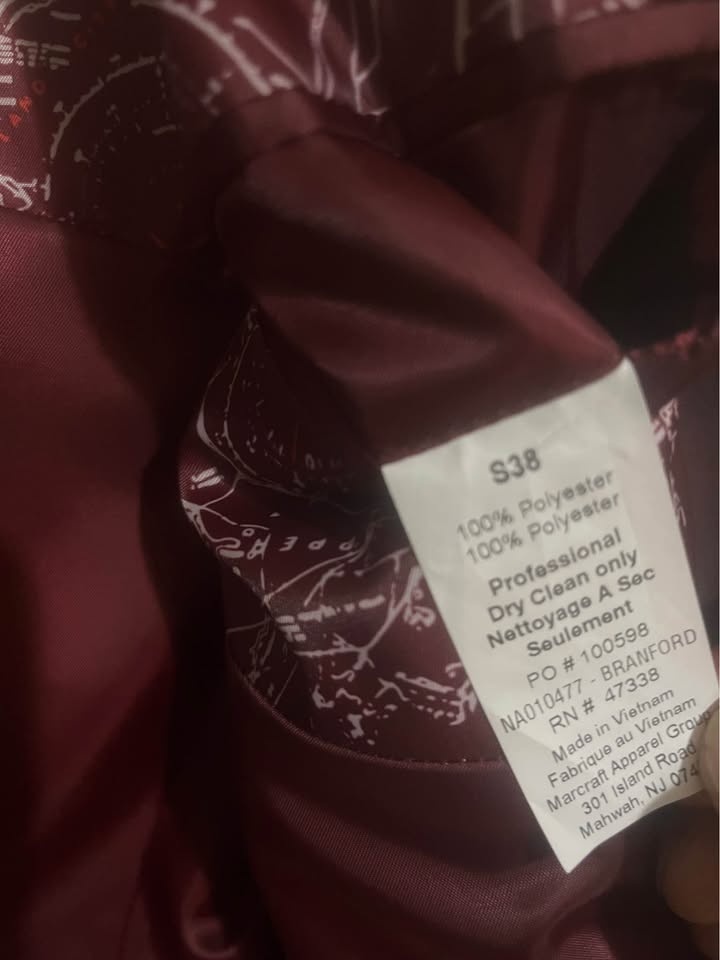 New MEN'S TAILORED FIT BLAZER, US 38S NWOT - photo 3