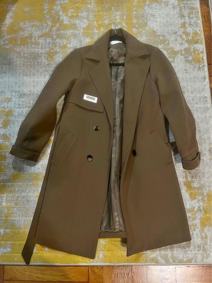 Women’s Brown Long Trench Coat - Size S