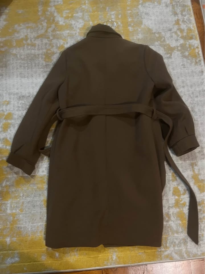 Women’s Brown Long Trench Coat - Size S - photo 2