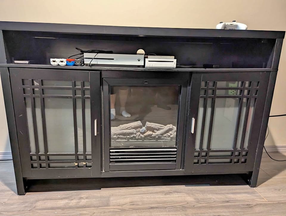 TV Stand with Built-in Electric Heater