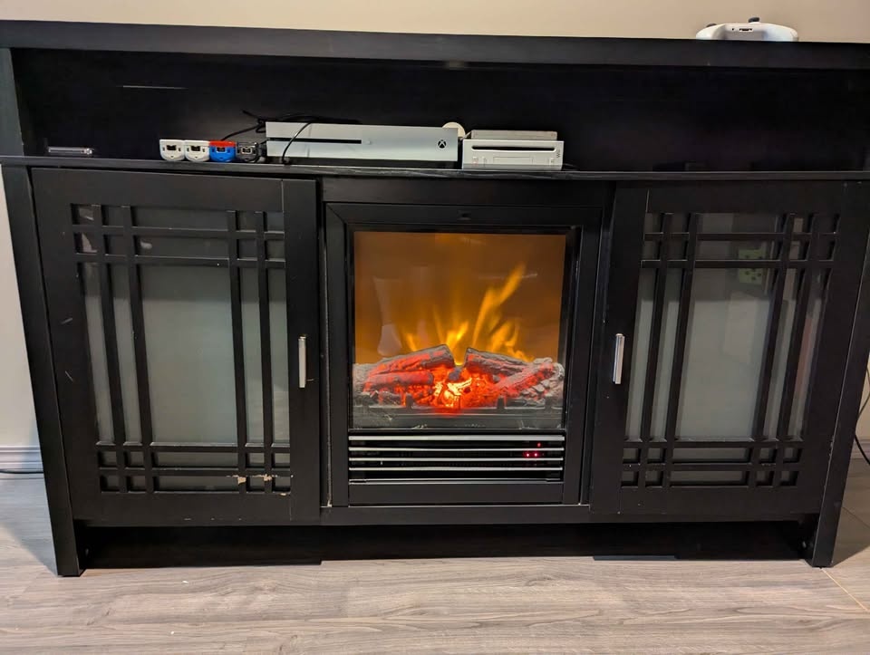 TV Stand with Built-in Electric Heater - photo 2