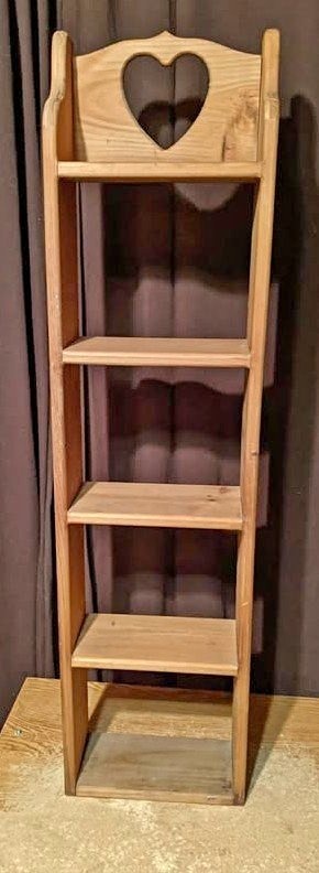 Wooden 5 Tier Shelves with Heart