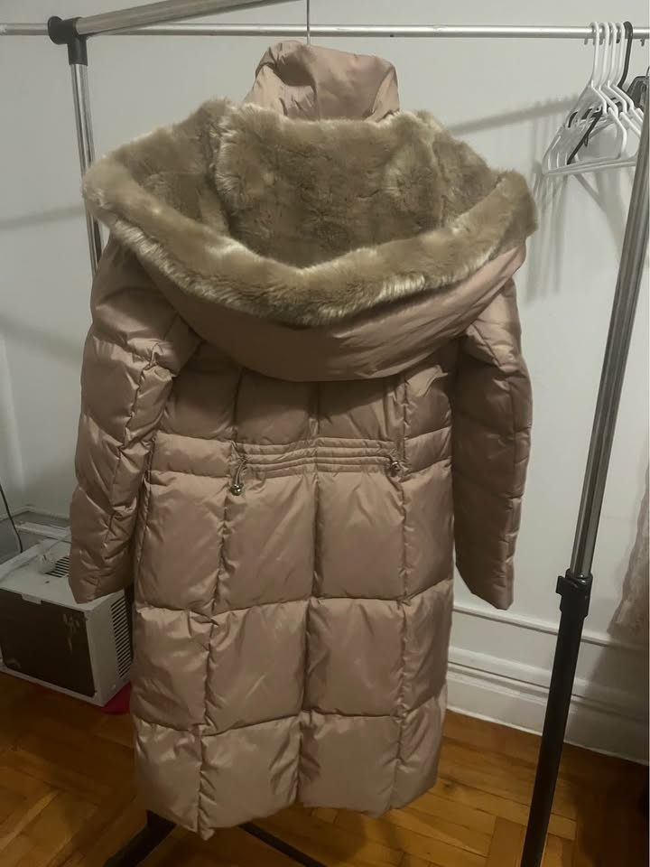 Women's Cole Haan Long Down Coat Parka Jacket - photo 4