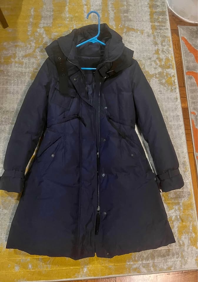 Women’s Used Long and Thick Warm Jacket - Size S