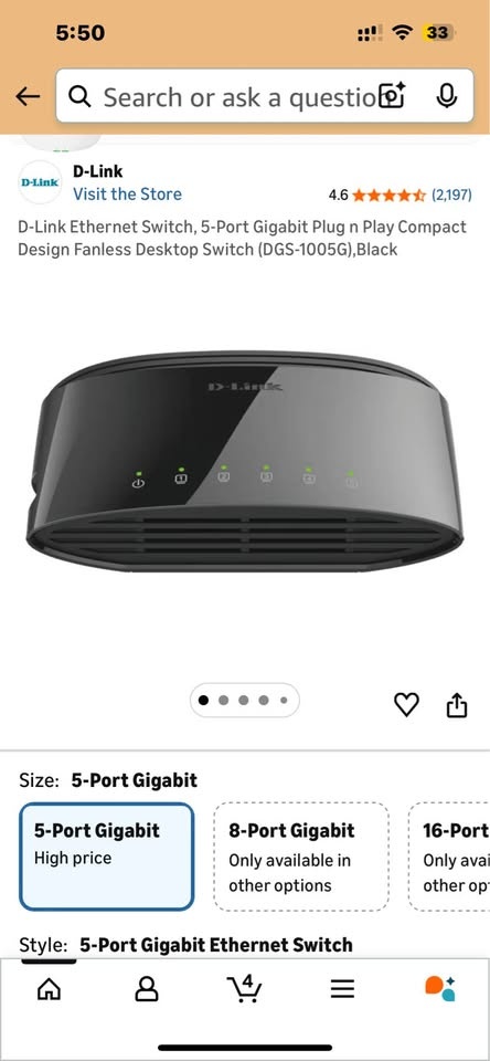 D-Link 5-Port Gigabit Ethernet Switch - photo 3