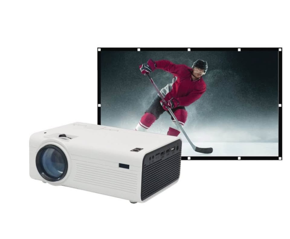 RCA Home Theater Projector Bundle w/ 100" Fold Up Screen - photo 2