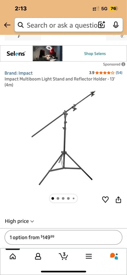 Impact Multiboom Light Stand and Reflector Holder - photo 3