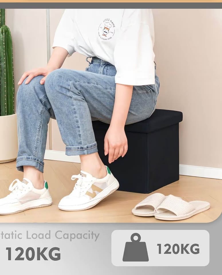 New Foldable Storage Ottoman Cube - photo 5