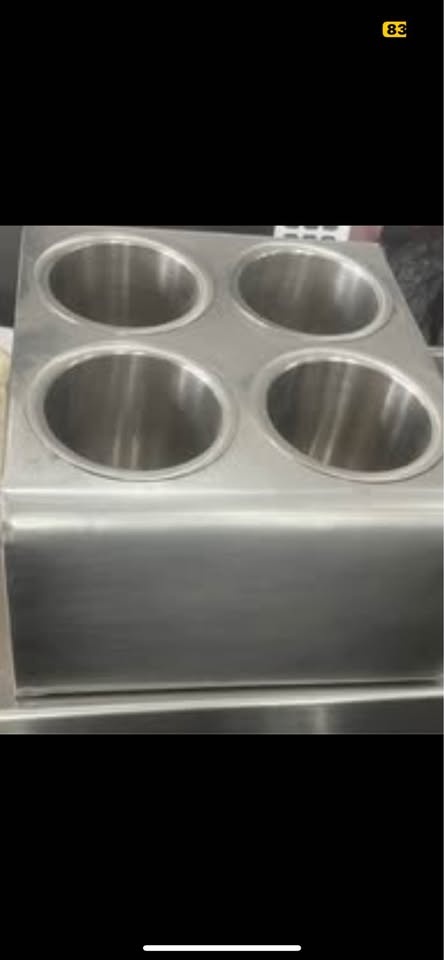 Flatware Holder 4 or 6 Cylinder Holes, Stainless Steel - photo 2