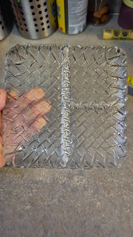 Vintage Clear Square Divided Dish - photo 4