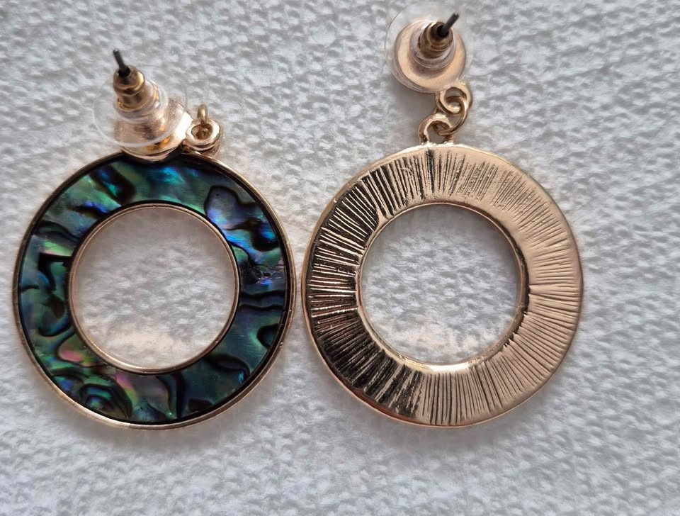 Abalone Earrings (worn once, cleaned) - photo 3