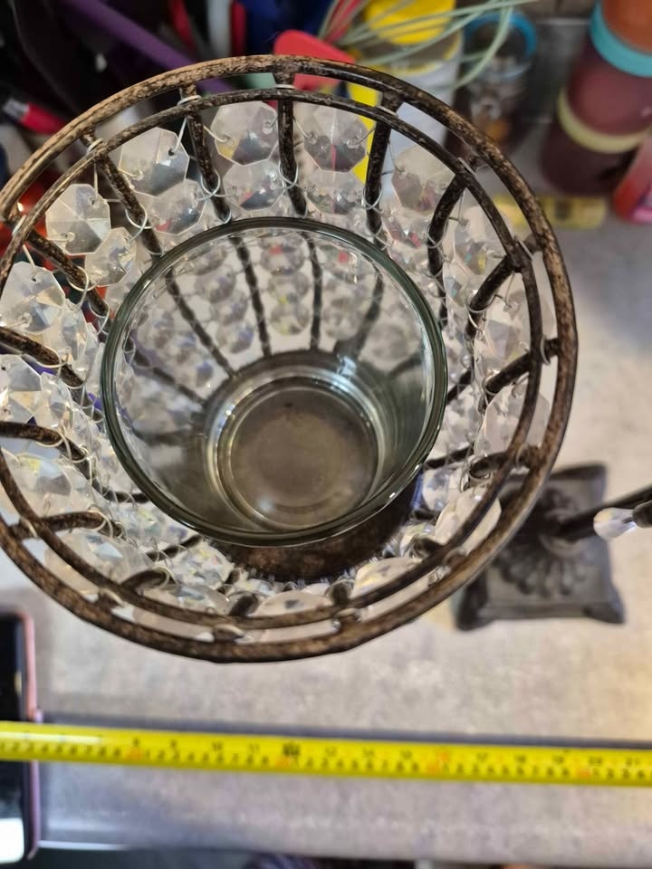 Tall Metal Candle Holders x 2 - photo 4