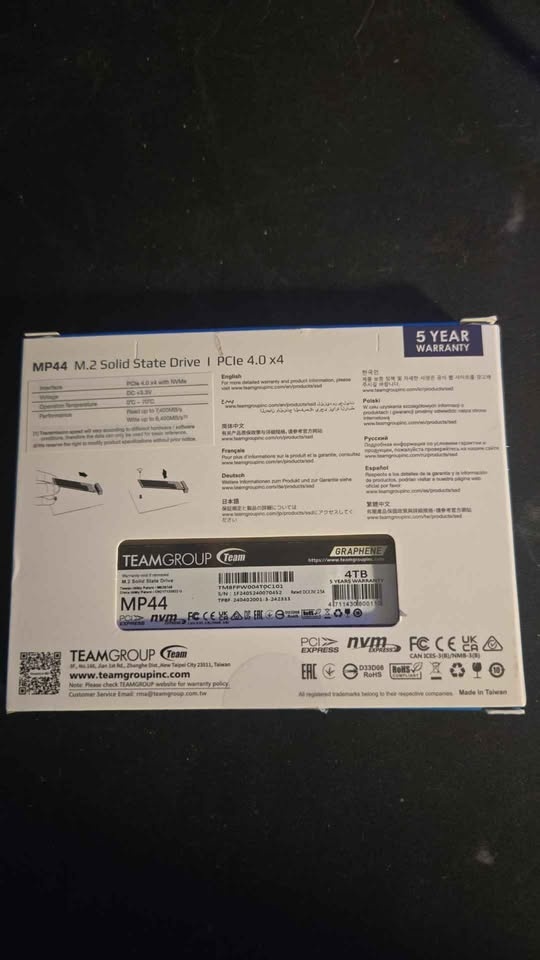 Brand New 4TB Teamgroup MP44 SSD - photo 2