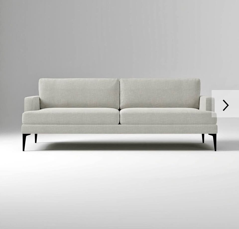 West Elm 86” Frost Gray Andes Sofa