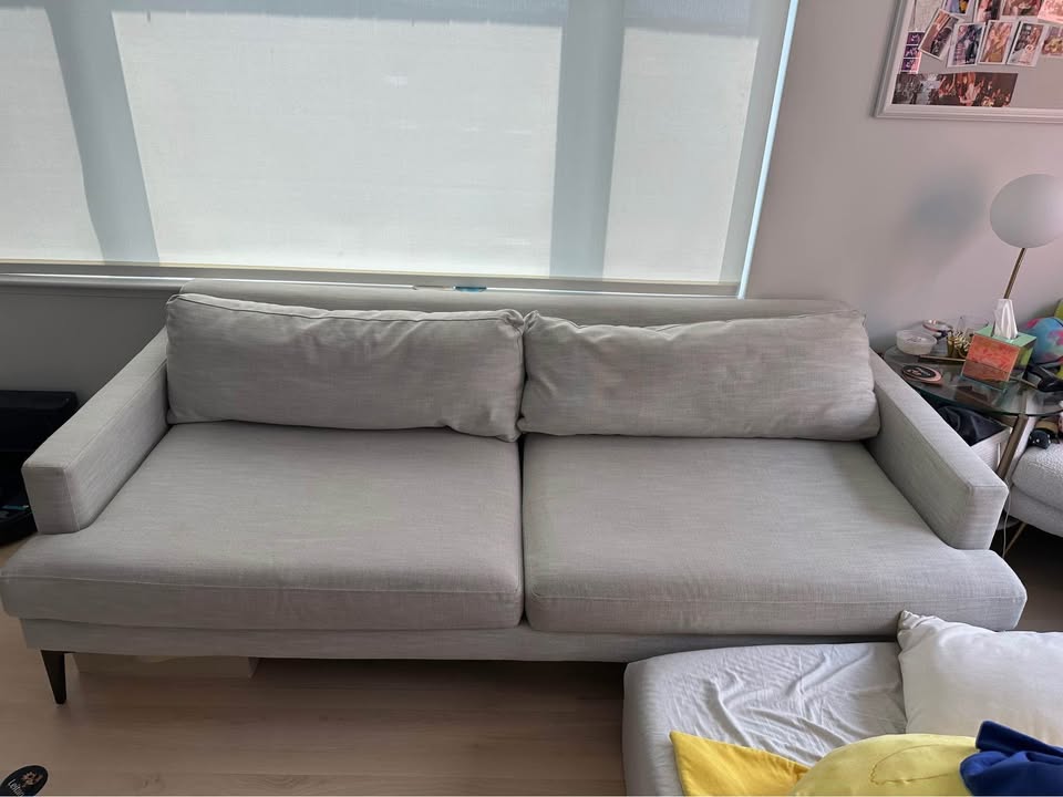 West Elm 86” Frost Gray Andes Sofa - photo 2