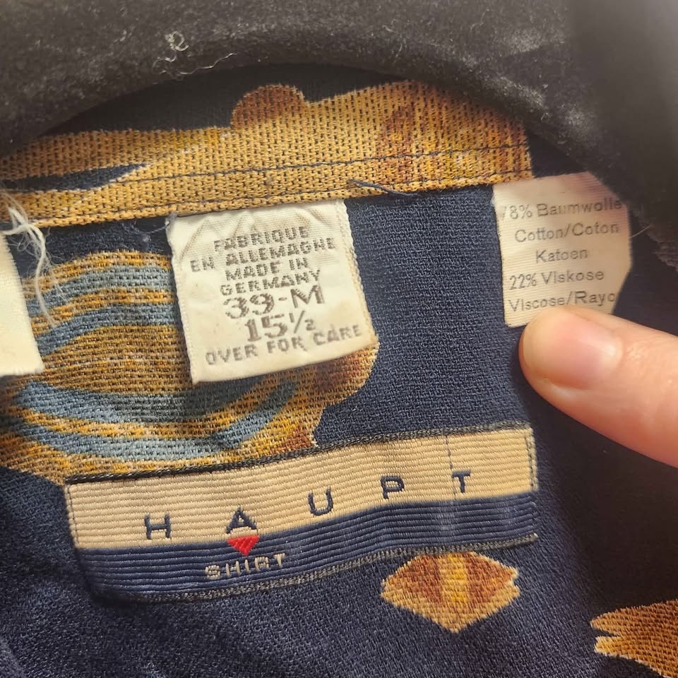 Haupt Designer Short Sleeve Shirt - Size Medium - photo 3