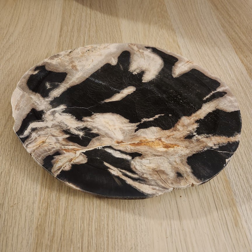 Crate & Barrel Petrified Wood Catch-All Tray - photo 2