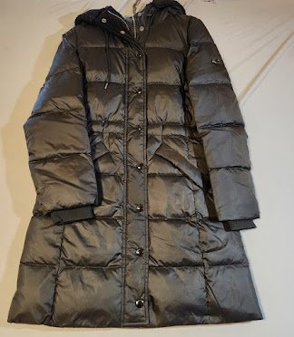 NEW Coach XS Solid Long Puffer Coat Black F20500 Down Feather Au - photo 2