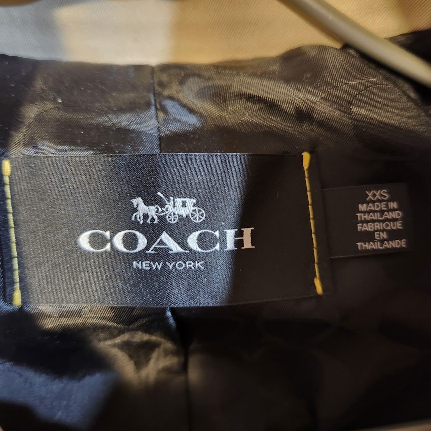 NEW Coach XXS Solid Short Trench Coat F86050 Authentic - photo 3