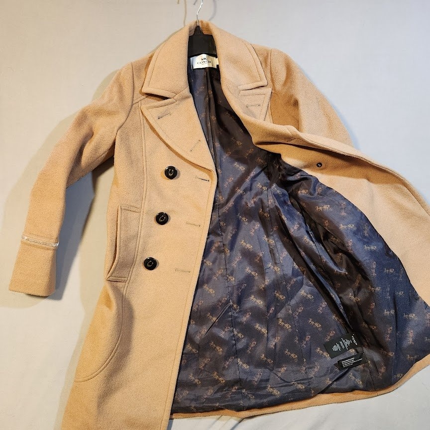 NEW Coach XS Tailored Wool Trench Coat Authentic F76250 - photo 4