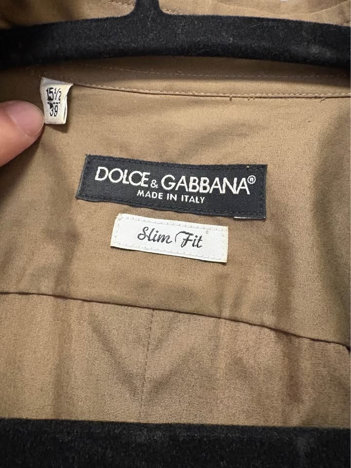Dolce & Gabbana Slim Fit Military Utility Shirt - Khaki - photo 4