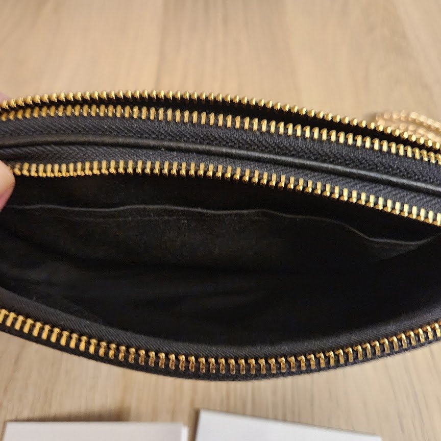 New Coach F72490 Pebble Leather Crossbody Pouch - Black - photo 5