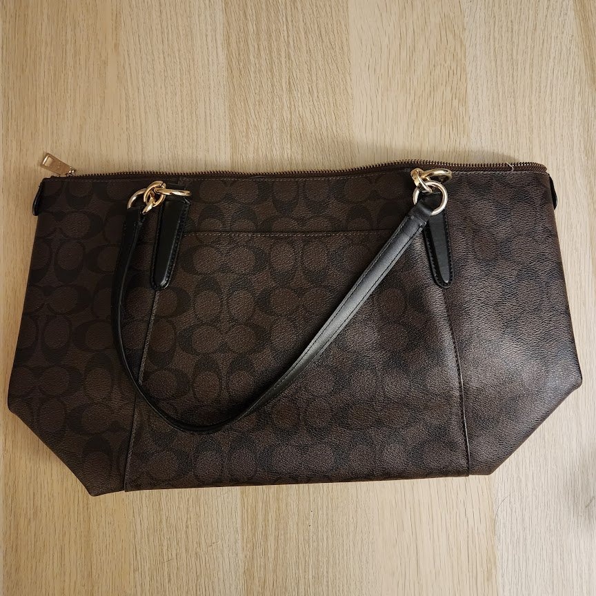 New Authentic Coach Signature Brown Tote Shoulder Bag - photo 3