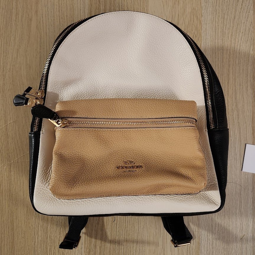 New Coach F38263 Mini Charlie Backpack Tan/Chalk/Black - photo 4