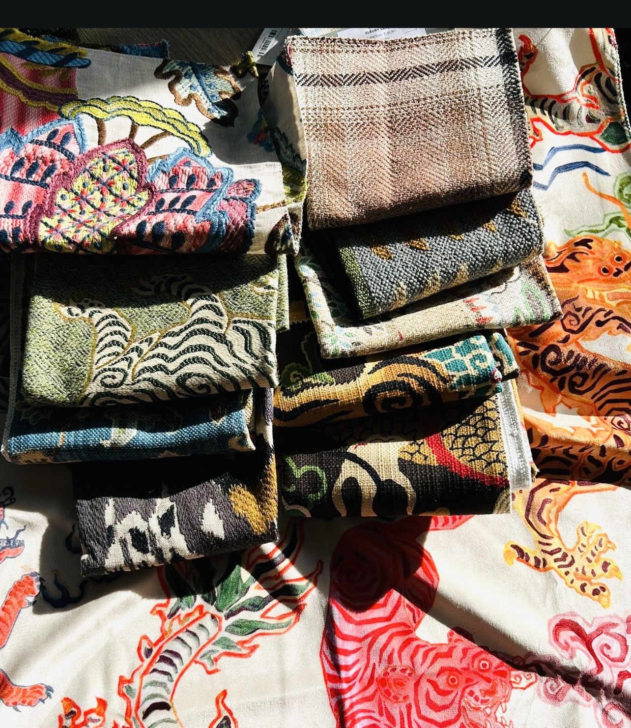 Crafters Jackpot Of Fabric Trim And Wallpaper Samples