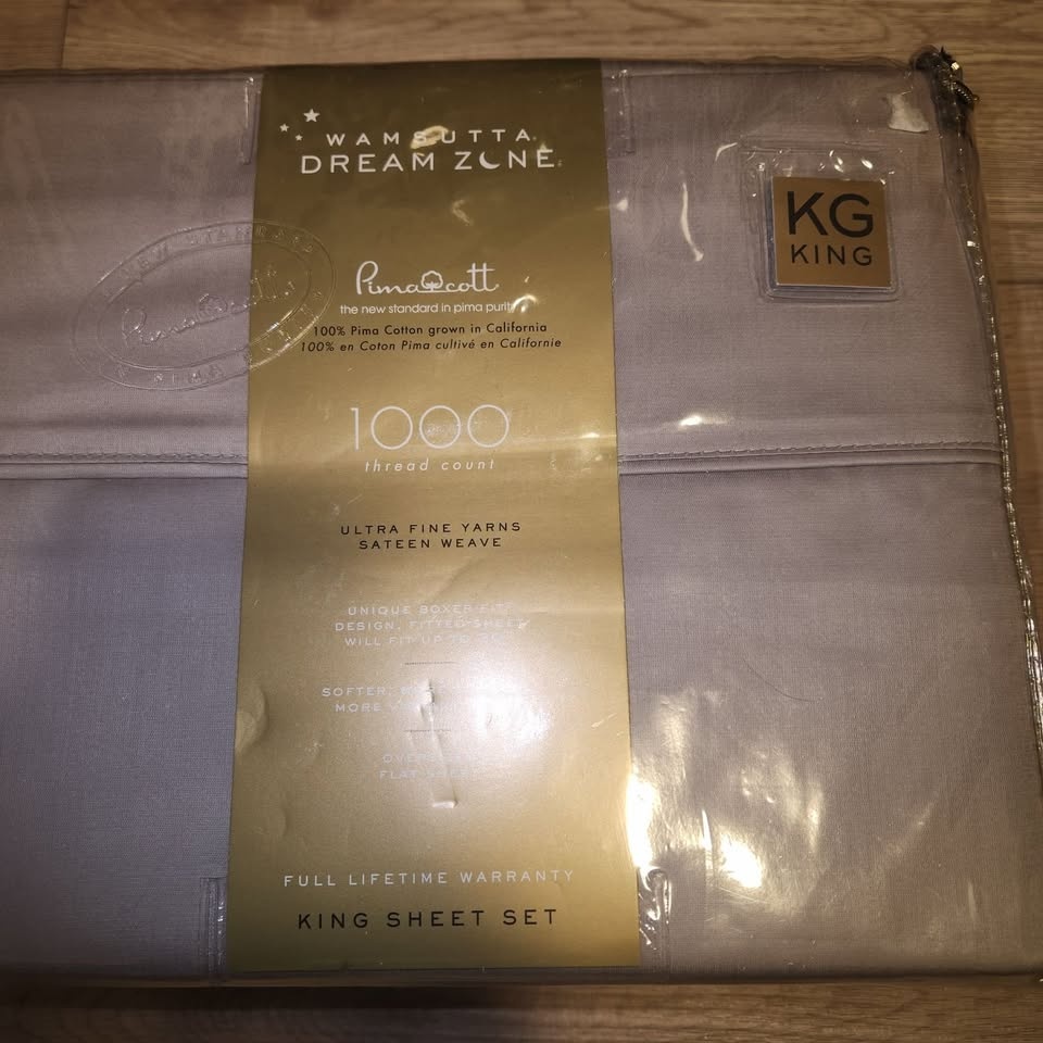 WAMSUTTA Dream Zone King 1000 TC PimaCott Grey Sheet Set - photo 3