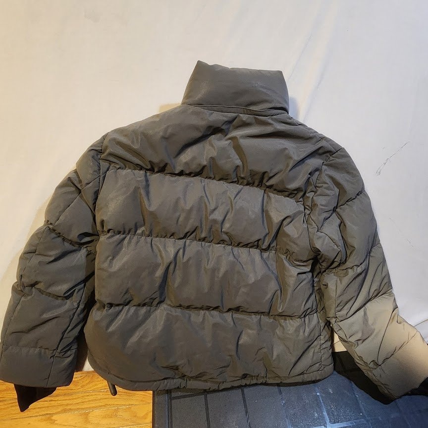 Aritzia The SUPER PUFF XS Grey Full Zip 700+ Goose Down - photo 2