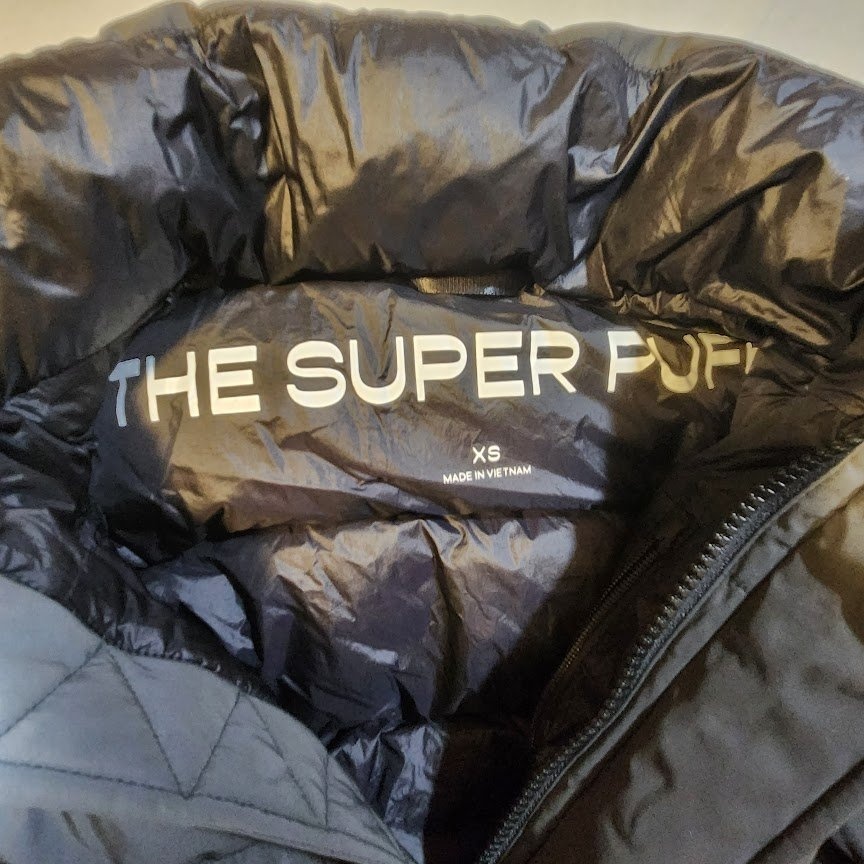 Aritzia The SUPER PUFF XS Grey Full Zip 700+ Goose Down - photo 3