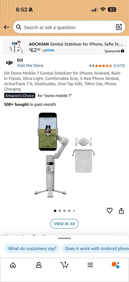 DJI Osmo Mobile 7 Gimbal Stabilizer – Like New - photo 2