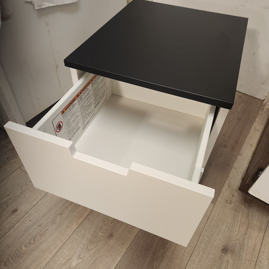 Set of 2 Ikea NORDLI 2-drawer chests, anthracite - photo 3