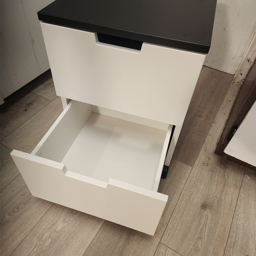 Set of 2 Ikea NORDLI 2-drawer chests, anthracite - photo 4