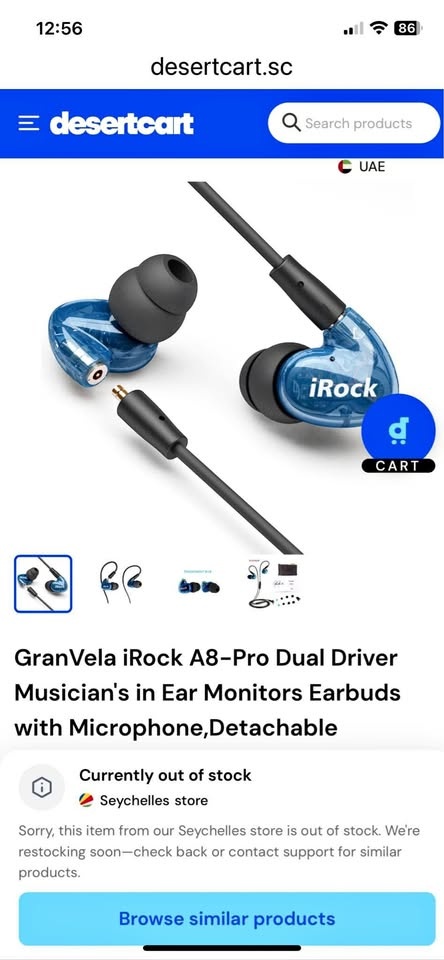 New iRock A8 Earphones