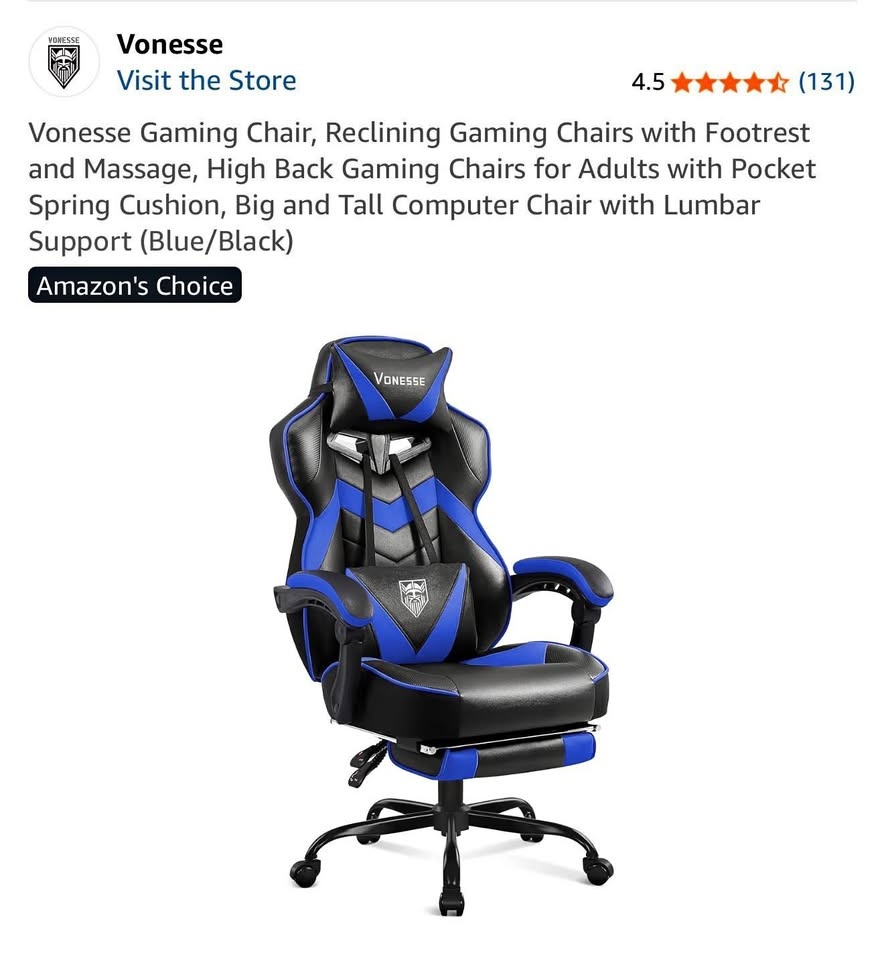 🔥 Luxury Gaming Chair – Brand New Condition 🔥