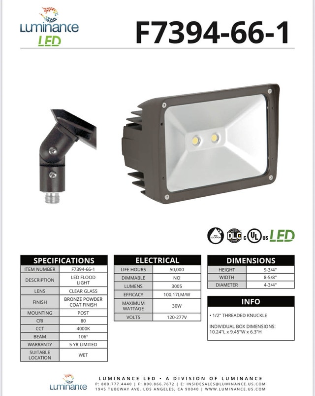 New Outdoor Security Flood Light