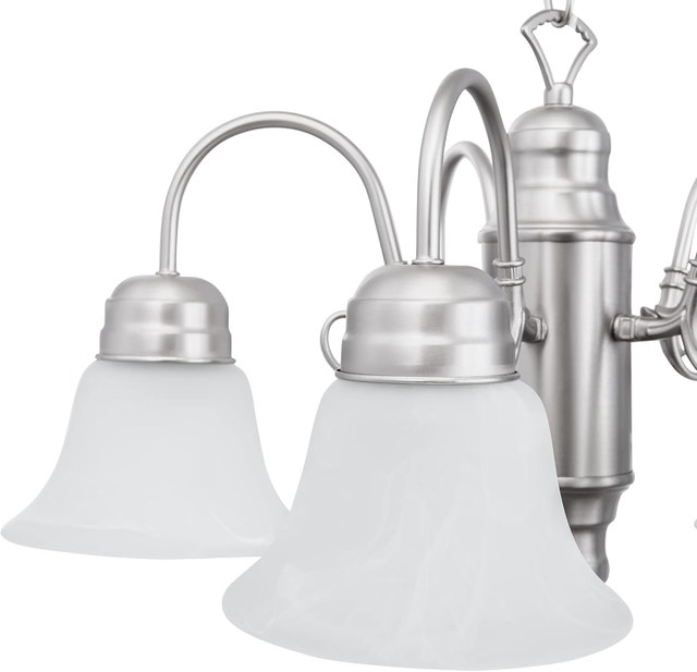 New 5-Light Chandelier - Satin Nickel - photo 2