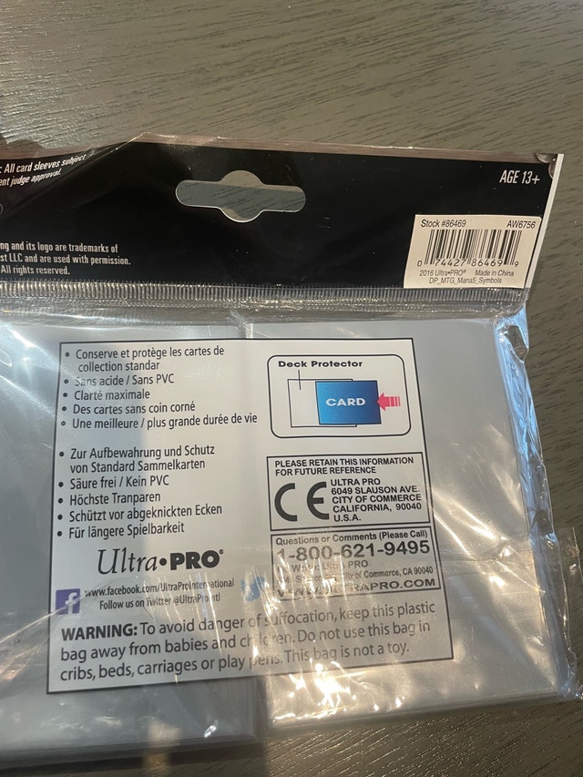 New MTG Ultra-Pro 80 Deck Protector Sleeves - photo 2
