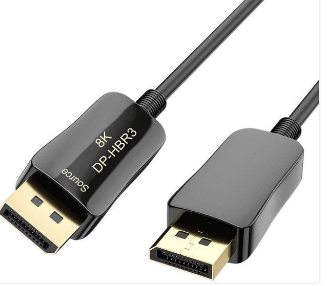 New 33ft 8K Fiber Optic DisplayPort Cable (10M) - photo 2