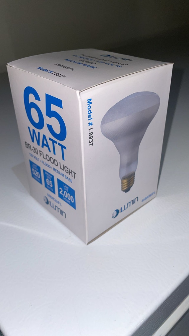 65-Watt BR30 Flood Light Bulbs (Many Available)