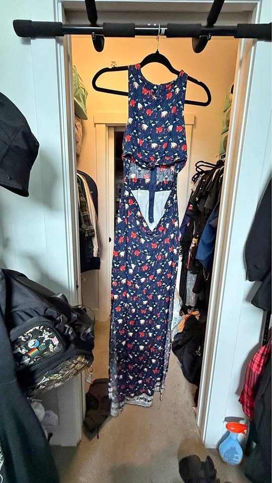 Emu allover print dress - Small