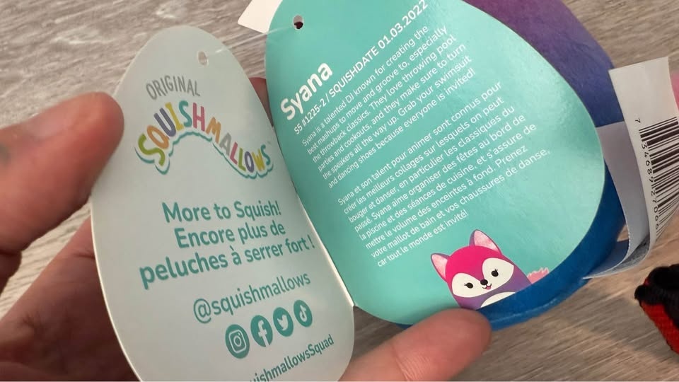 Syana 5” Squishmallow with tags - photo 3